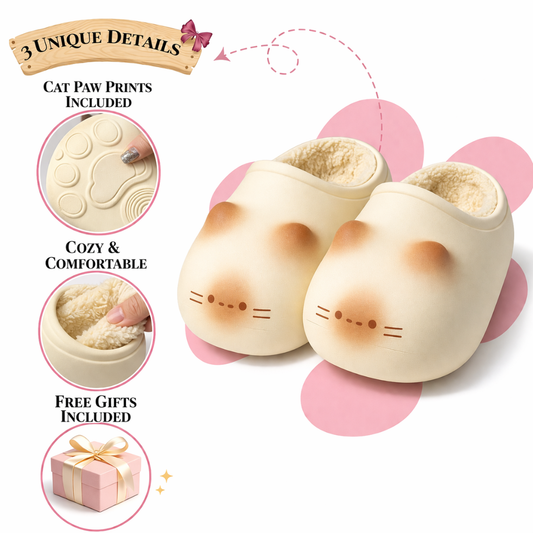 KittySteps™ | Cat Paw Print Slippers 🐾